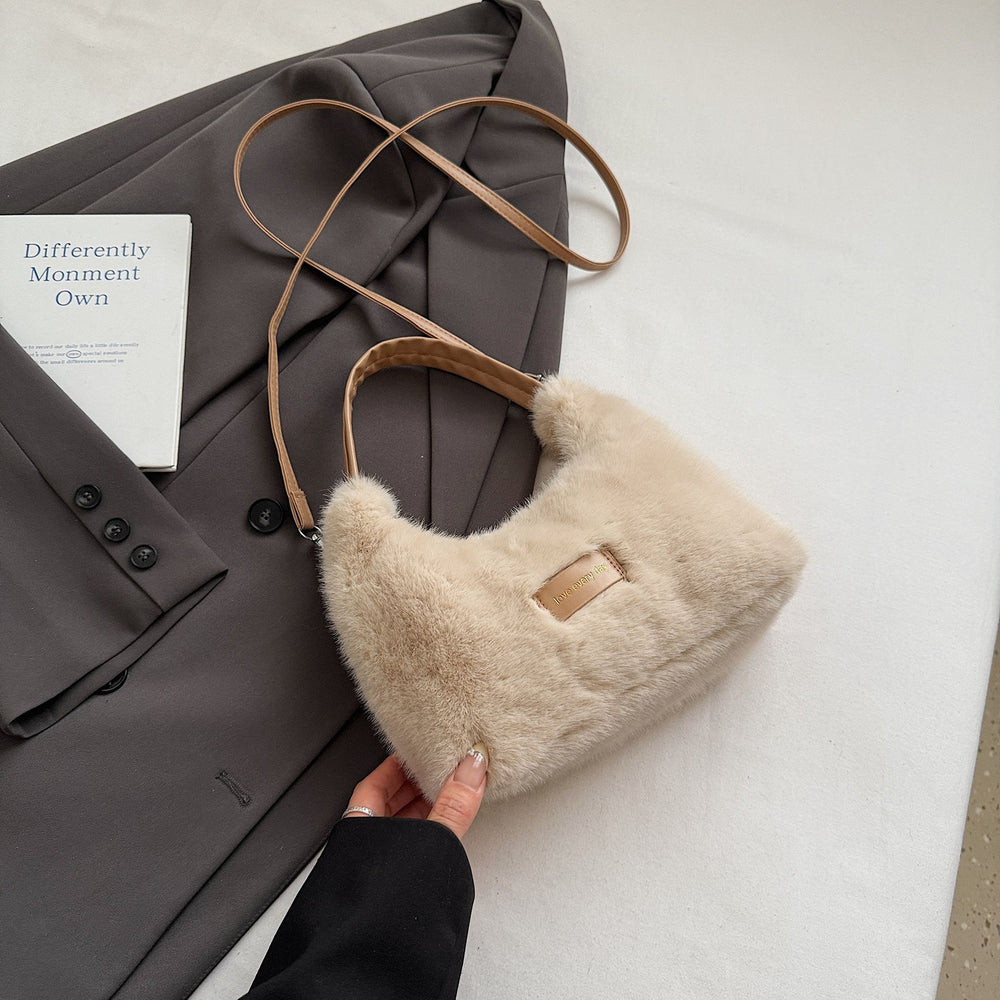 hot-selling korean stylestuffed bag for women 2025fall and winterniche style super popular shoulder bageasiest for match atmosphere handbag
