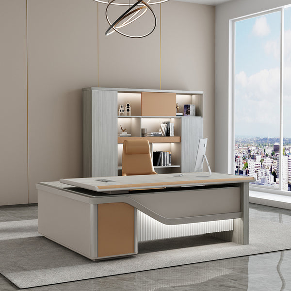 Boss Desk Small Executive Desk President Desk Single Computer Desk Boss Desk Manager Office Desk and Chair Combination