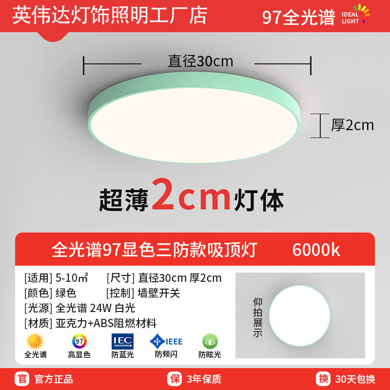 Macaron 1ed ceiling lamp kitchen balcony entrance door entrance lamp corridor aisle round modern casual lamp