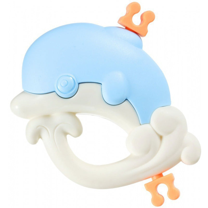 Cross-border baby hand rattle toy 0-1 years old newborn baby can gnaw teething glue baby bed bell pedal piano pendant