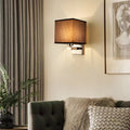 Custom hotel guest room aisle wall lamp - modern minimalist background wall bedroom bedside silver wall sconce