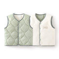 Babylon baby vest belly vest baby reversible autumn and winter style quilted kids vest vest imitation down