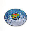 Kiln-turned-stylish high-looking crater relief decoration dessert plate creative desktop pastry western food plate dessert plate