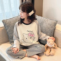 Girls' pajamas - spring/autumn cotton lightweight long sleeve set - new stylish princess style loungewear for kids
