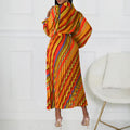 D500  fashion summer new women's fashion lapel long sleeves sexy lapel large swing skirt export dress