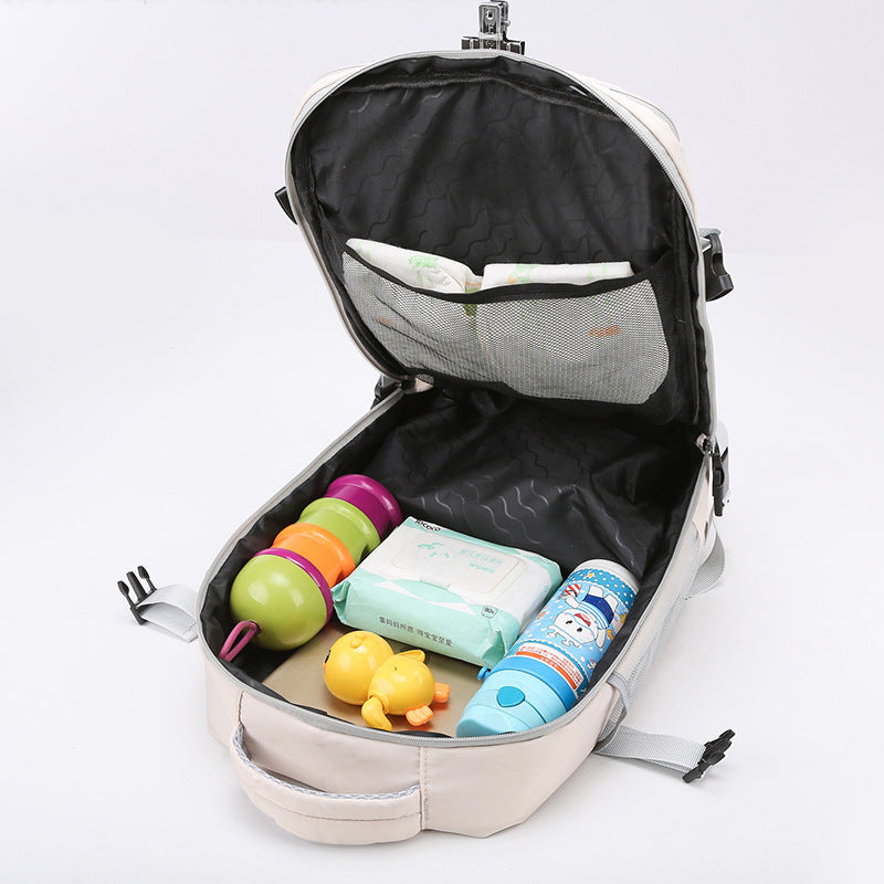 New backpack wholesale large capacity outdoor travel bag shoe compartment fashion mommy bag short trip computer student schoolbag