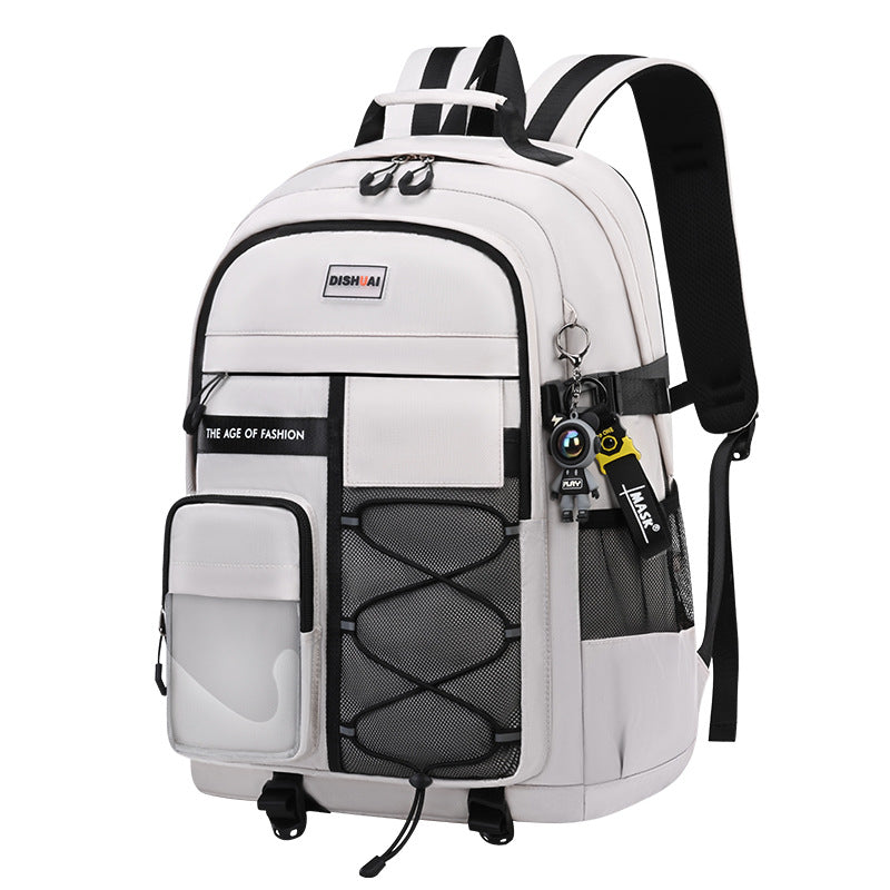 2026 new elementary and middle school boys' lightweight backpack - ergonomic, spine-supporting design for students - high school girls' large capacity, ultra-lightweight backpack