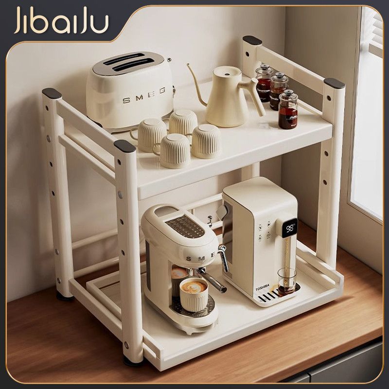 Pull-out microwave oven storage rack kitchen countertop storage rack pull-out multi-layer oven storage rack