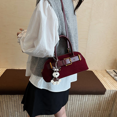 Vintage niche handbag for women, 2025 autumn/winter new collection, trendy fashion underarm bag, minimalist european and american style shoulder bag