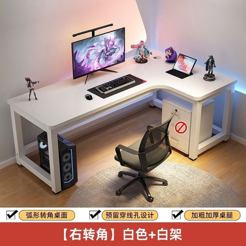 Computer desk desktop home electric competitive table and chair bedroom corner office table student study table new chinoiserie large desk