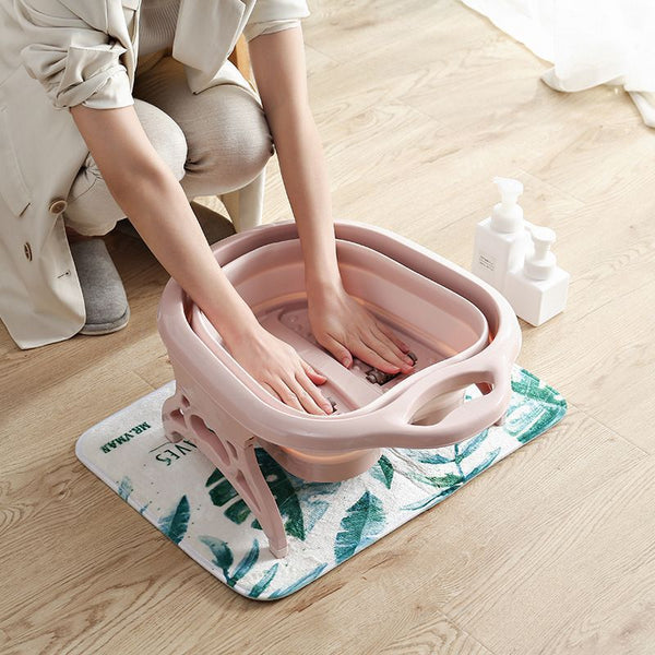 Folding foot soaking bucket portable roller massage foot bath household foot soaking artifact foot bath foot soaking basin wholesale