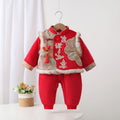 New year girl han dynasty grab one year old winter clothing new year greetings baby boy clothes baby chinese style festive tang suit suit