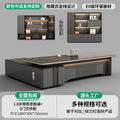 Saint-li executive desk - premium lacquer finish, minimalist chic, luxury ceo office desk and chair set for general managers