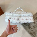 Portable hair dryer storage bag - thickened, stylish, quilted design for curling irons, flat irons, and other hair styling tools