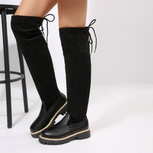 autumn new arrival: women's over-the-knee boots for cross-border e-commerce, plus sizes available. wholesale price: $0.67. dropshipping available for  and