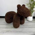 Brown wool roll fabric
