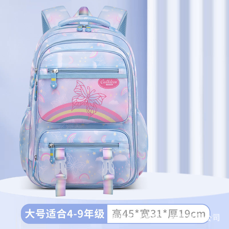 Shaodong School Bag Factory New Primary School School Bag 13th and 6th Grades Lightweight Burden Reduction Girls Backpack Wholesale