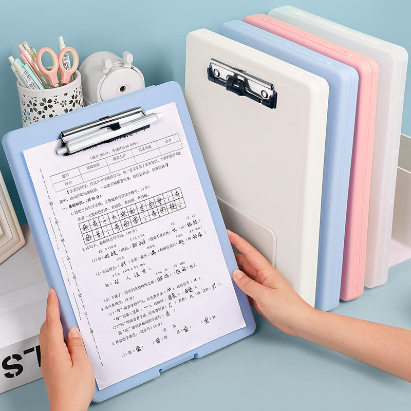 Huajie a4 folder splint storage box writing pad writing storage integrated file board folder