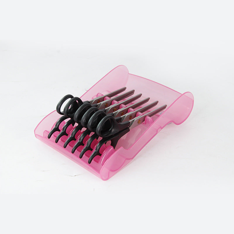 Pearlescent hair salon scissor holder, special adsorption scissor holder for hair salon, hair tool storage scissor pan beads