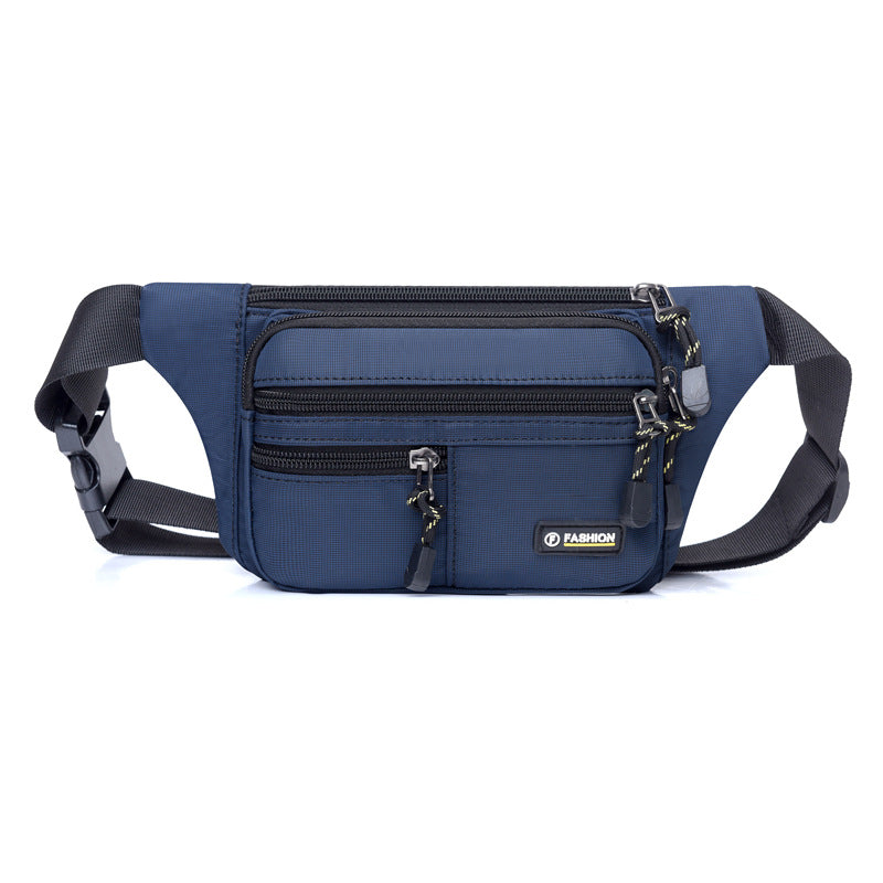 Fashion new fanny pack Men's multi-functional backpack Going out for travel Cycling sports chest bag Multi-layer shoulder messenger bag