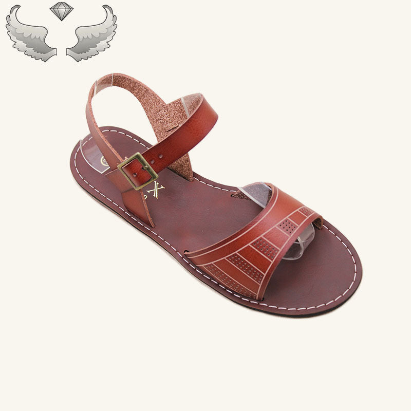 Congo Wholesale Spot Vintage Roman Shoes Ladies Outside Beach Shoes Flats Wholesale Sandals