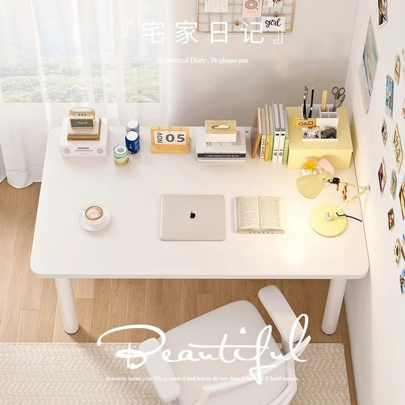Computer desk desktop desk student for home writing office desk simple rental house table large white table dressing table