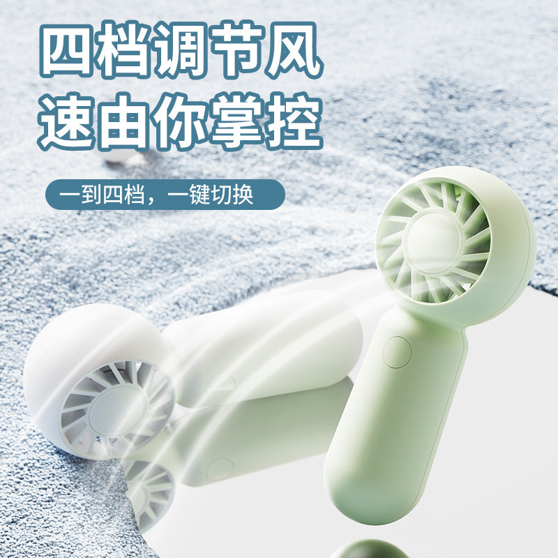 gift mini handheld fan usb rechargeable small mini portable outdoor silent brushless small fan