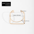 Wholesale alloy bracelets: european & american cross-border fashion jewelry - minimalist bangles with unique, bold geometric designs for women