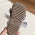 Vancahao kids' leather shoes -  spring new collection: korean style girls' fashionable studded bowknot flats, princess style
