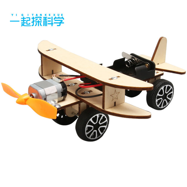 Technology Small Production Electric Taxi Plane DIY Handmade Albatross Plane Model Experimental Materials Student Toys