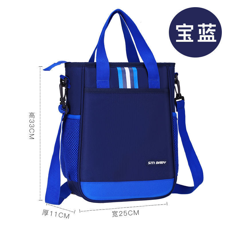 Elementary school tutoring bag, kids' tote bag, middle school tuition bag - convertible design: carry, crossbody, or backpack - customizable with logo printing