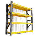 Multi-tier storage shelving unit - heavy duty iron shelving for home, warehouse, and e-commerce fulfillment centers