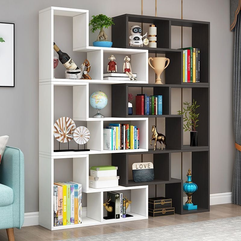 Free shipping casual combination bookshelf bookcase creative corner bedroom floor-standing simple storage rack partition display rack entrance