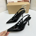 Za2025 spring collection stiletto peep-toe ankle strap pointed-toe high heel cutout sandals - versatile everyday wear women's sandals