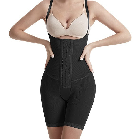 new skin-fitting open-fit shaping body shapewear one-piece butt lift non-slip glue reinforced tight tummy control corset