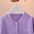 One-and-a-half-year-old baby girl's autumn coat, toddler's autumn baby cardigan, girl's lightweight spring and autumn  new top
