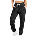 european and american export cross-border  women's casual drawstring solid color athletic joggers