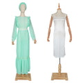 supply of african plus size women's long skirt  patchwork chiffon dress headscarf * three-piece set