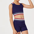 New spring/summer kids' yoga outfit - matching mother & daughter set - quick-dry sports tank top - barely-there feel - family activewear - cross-border exclusive