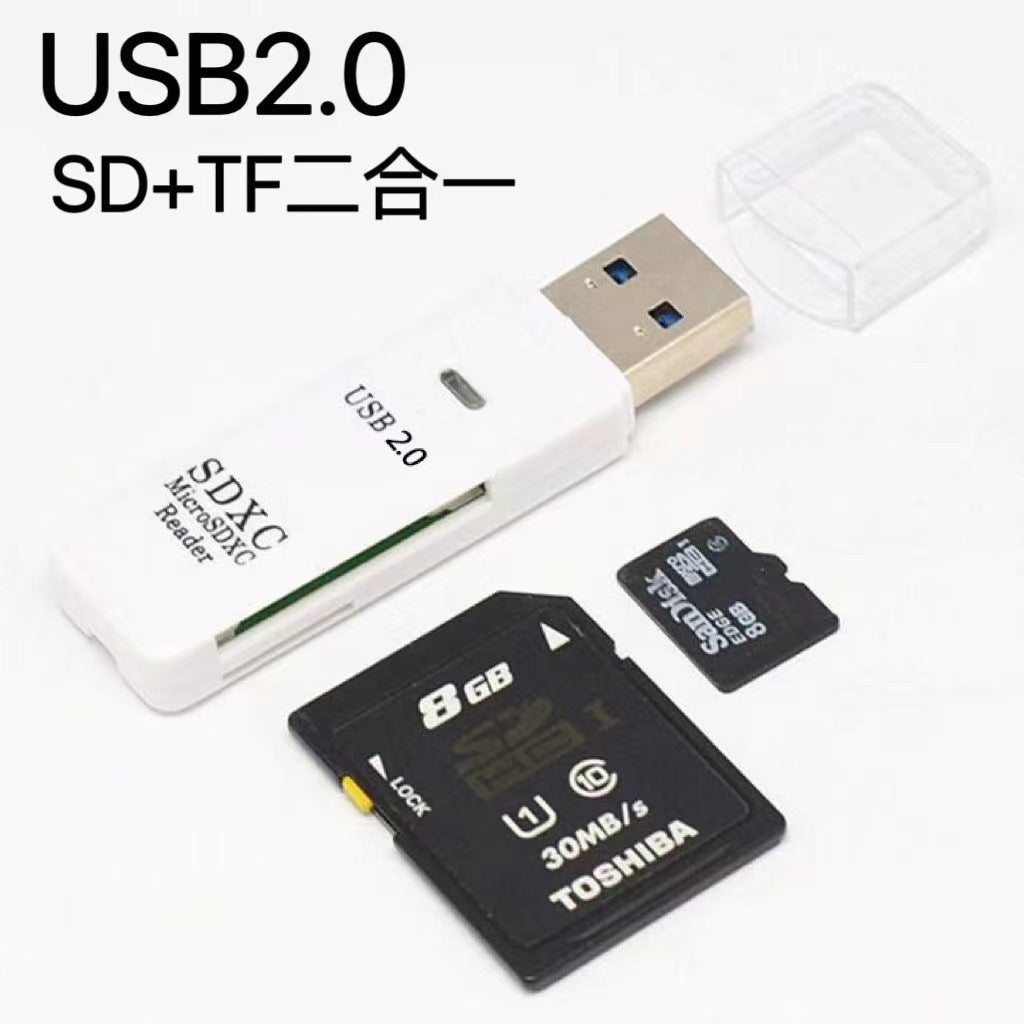 Card reader usb3.0 high-speed multi-function all-in-one sd memory card tf converter car pass camera card reader