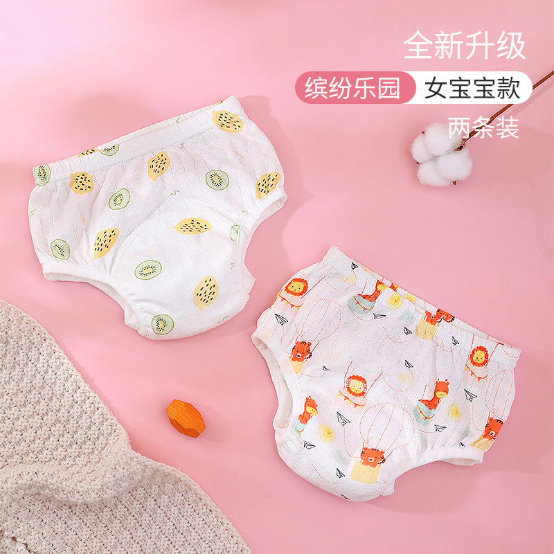 Gauze diaper diaper pocket diaper pants diaper training pants breathable leak-proof washable pants summer cut out hot