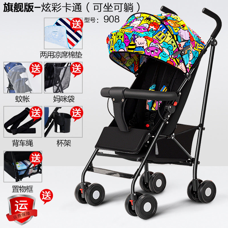 Wholesale baby strollers, umbrella strollers, sit and lie down, lightweight, foldablekids baby umbrella handle stroller, bb stroller, dropshipping