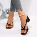 Plus size women's summer sandals & slippers for export - chunky heel, square toe, high heel, new  collection