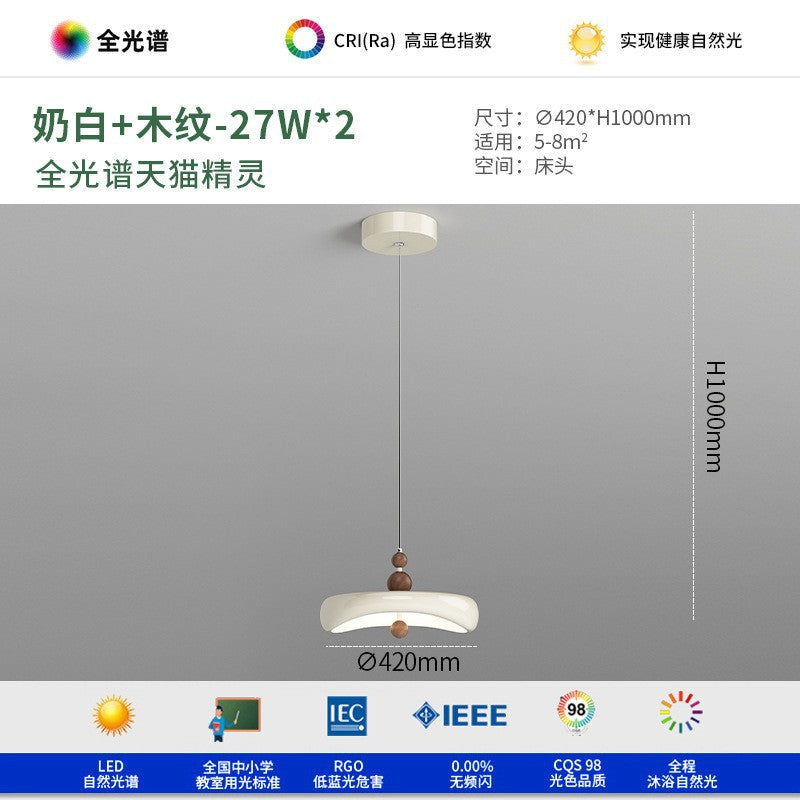 Full Spectrum Restaurant Chandelier Dining Room Bar Eye Protection Medieval French Cream Wind Flying Saucer Light Dining Table Light Zhongshan Lighting