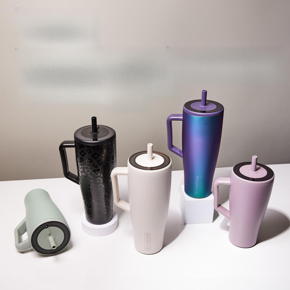 40oz jumbo ice cup 304 stainless steel with straw thermos cup outdoor portable handle car cup