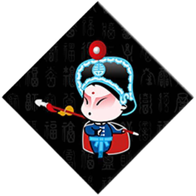 Hotel wall decoration paintings Peking Opera character murals Restaurant noodle shop wall creative catering Hot pot shop box hanging paintings