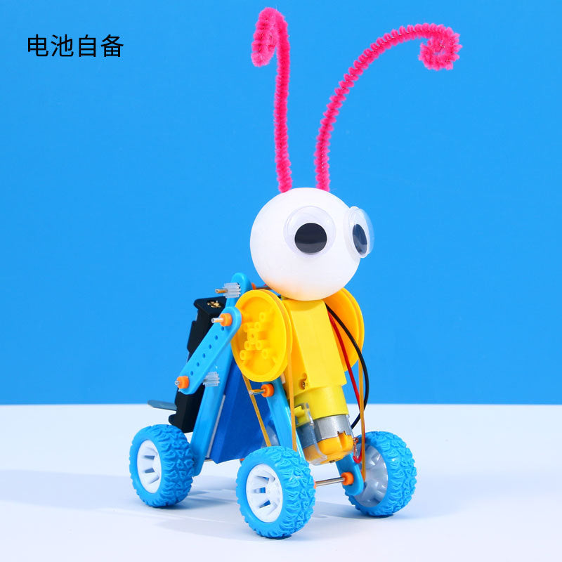 Science and technology small production science experiment worm robot primary school students handmade science class teaching aids set wholesale