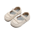 Vancahao girls' leather shoes -  spring/autumn new collection - country style soft sole flats with bow detail - versatile princess shoes