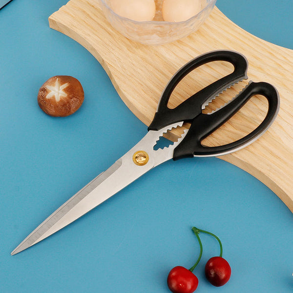Multifunctional kitchen scissors sharp killing fish cutting chicken feet household strong chicken bone food cutting barbecue scissors wholesale