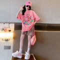Girls' summer outfit set - new  styles for older girls: trendy summer activewear, popular kids' summer fashion